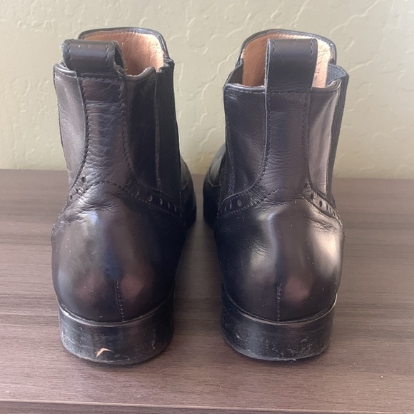 Konstantin Starke Black Italian Leather Chelsea Ankle Boots Size 39.5 - Picture 5 of 9